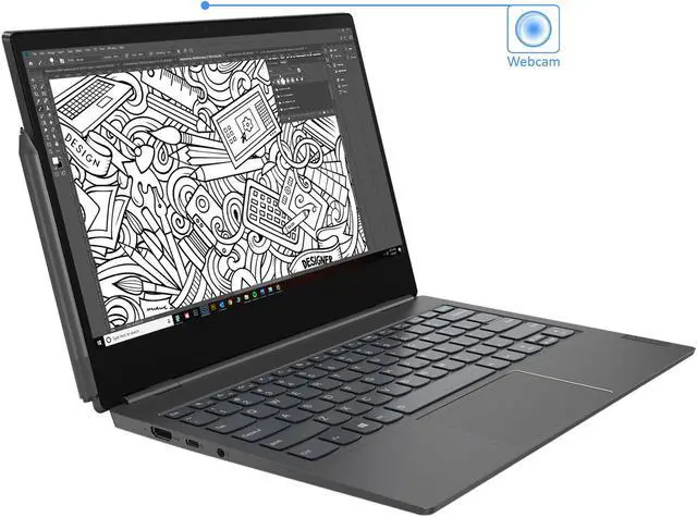 Alt view image 2 of 7 - Lenovo ThinkBook Plus Laptop, 13.3" FHD Display + 10.8" E-Ink Touch Display, Intel Core i5-10210U Upto 4.2GHz, 8GB RAM, 512GB NVMe SSD, HDMI, Wi-Fi, Bluetooth, Windows 10 Pro