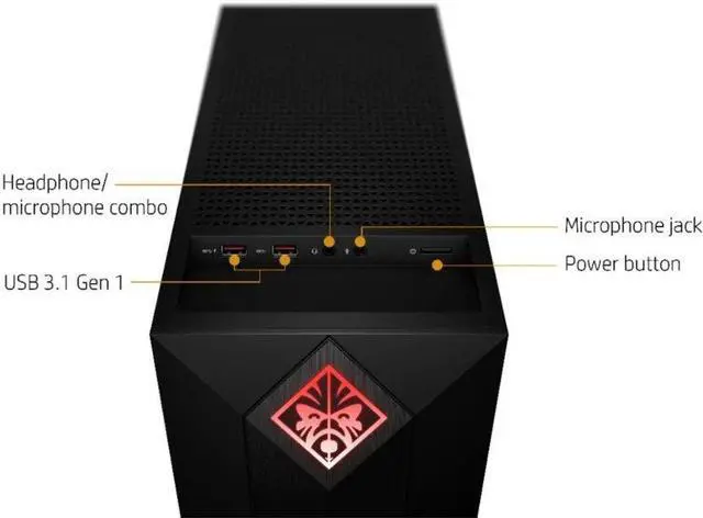 Alt view image 3 of 5 - HP OMEN Obelisk 875 Gaming Desktop PC, Intel Core i7-8700 Upto 4.6GHz, 16GB RAM, 256GB SSD + 1TB HDD, NVIDIA GeForce GTX 1060, Windows 10 Home (4NM65AA#ABA)