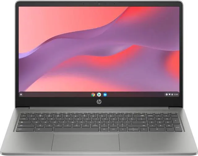 Main image of HP 15a Laptop, 15.6" HD Display, Intel Processor N200 Upto 3.7GHz, 8GB RAM, 64GB eMMC, Chrome OS (7J267UA#ABA)