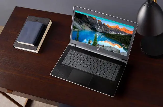 Alt view image 7 of 7 - HP Thin Client MT21 Notebook, 14" HD Display, Intel Celeron 3865U 1.80GHz, 8GB RAM, 256GB NVMe SSD + 1TB HDD, HDMI, VGA, DisplayPort via USB-C, Card Reader, Wi-Fi, Bluetooth, Windows 10 Pro