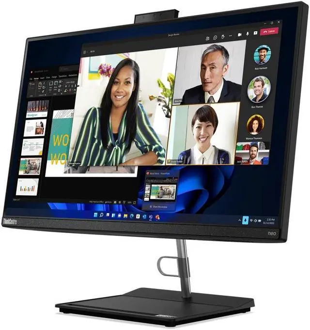 Alt view image 2 of 6 - Lenovo ThinkCentre Neo 30a Gen 4 All-in-One Desktop PC, 23.8" FHD Display, Intel Core i7-13620H Upto 4.9GHz, 16GB RAM, 2TB SSD, DVD-RW, Windows 11 Pro