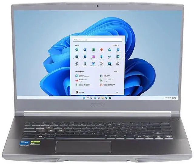 Main image of MSI Thin Gaming Laptop, 15.6" 144Hz FHD Display, Intel Core i5-12450H Upto 4.4GHz, 8GB RAM, 512GB SSD, NVIDIA GeForce RTX 2050, Backlit keys, Windows 11 Home (Thin 15 B12UCX-2425US)