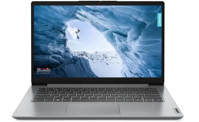 Main image of Lenovo IdeaPad 1i Laptop, 14" HD Display, Intel Celeron N4500 Upto 2.8GHz, 4GB RAM, 128GB eMMC, Windows 11 Home (82LV0075US)
