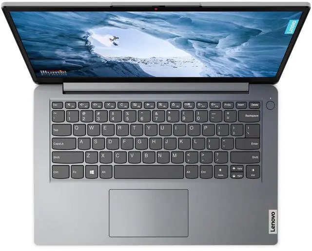 Alt view image 4 of 7 - Lenovo IdeaPad 1i Laptop, 14" HD Display, Intel Celeron N4500 Upto 2.8GHz, 4GB RAM, 128GB eMMC, Windows 11 Pro
