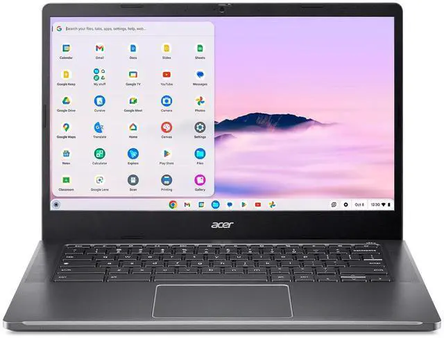 Main image of Acer Chromebook Plus 514 Laptop, 14" FHD Touch Display, Intel Core i3-N305 Upto 3.8GHz, 8GB RAM, 512GB SSD, Chrome OS (NX.KV0AA.001)