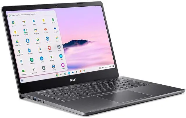 Alt view image 2 of 6 - Acer Chromebook Plus 514 Laptop, 14" FHD Touch Display, Intel Core i3-N305 Upto 3.8GHz, 8GB RAM, 512GB SSD, Chrome OS (NX.KV0AA.001)