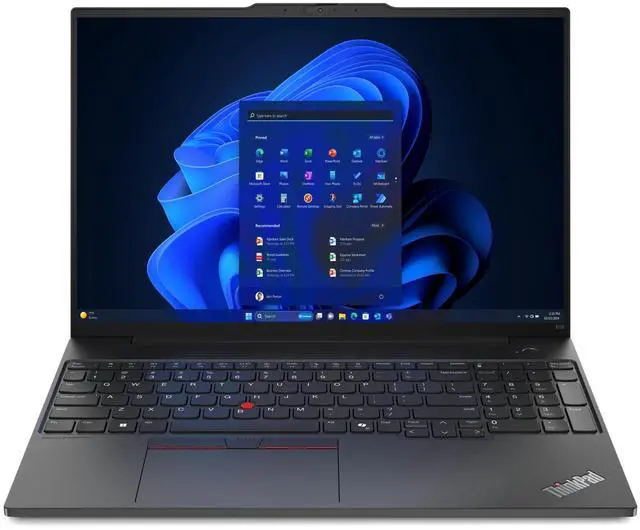 Main image of Lenovo ThinkPad E16 Gen 2 Laptop, 16" FHD+ Display, Intel Core Ultra 7 155U Upto 4.8GHz, 32GB RAM, 2TB SSD, Backlit keys, Fingerprint Reader, Windows 11 Pro