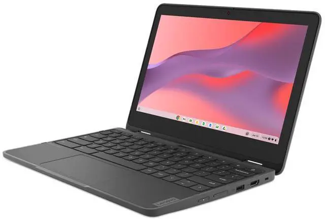 Alt view image 3 of 7 - Lenovo Yoga 300e Gen 4 2-in-1 Laptop, 11.6" HD Display, MediaTek Kompanio 520 2.2GHz, 4GB RAM, 32GB eMMC, Chrome OS (82W2000AUS)