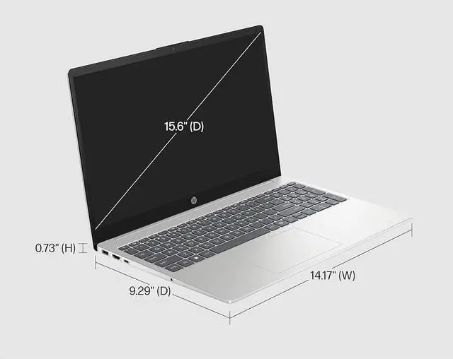 Alt view image 3 of 5 - HP 15-fc Laptop, 15.6" HD Touch Display, AMD Ryzen 3 7320U Upto 4.1GHz, 8GB RAM, 256GB SSD, Windows 11 Home (B8QH9UA#ABA)