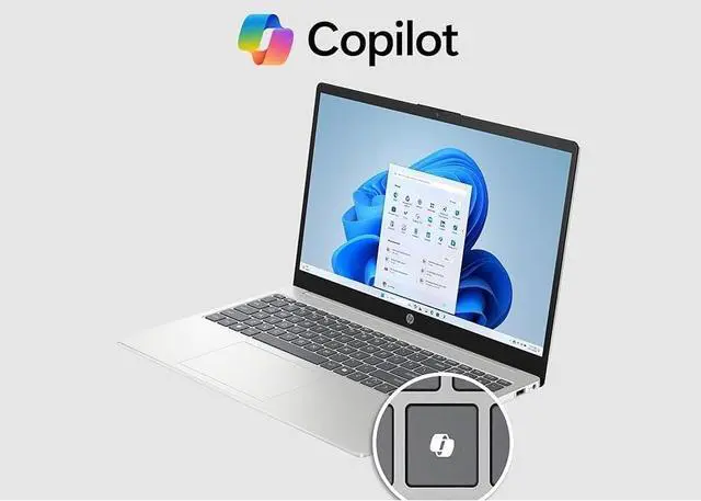 Alt view image 4 of 5 - HP 15-fc Laptop, 15.6" HD Touch Display, AMD Ryzen 3 7320U Upto 4.1GHz, 8GB RAM, 256GB SSD, Windows 11 Home (B8QH9UA#ABA)