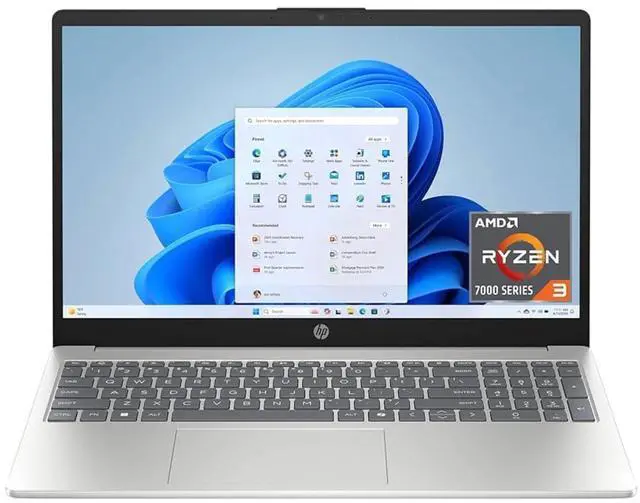 Main image of HP 15-fc Laptop, 15.6" HD Touch Display, AMD Ryzen 3 7320U Upto 4.1GHz, 8GB RAM, 4TB SSD, Windows 11 Pro