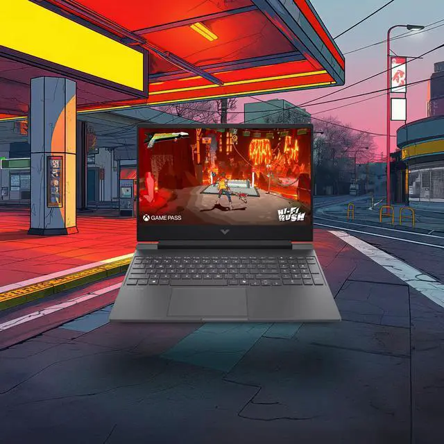 Alt view image 4 of 5 - HP Victus 15-fb Gaming Laptop, 15.6" 144Hz FHD Display, AMD Ryzen 7 7445HS Upto 4.7GHz, 16GB RAM, 512GB SSD, NVIDIA GeForce RTX 4050, Backlit keys, Windows 11 Pro