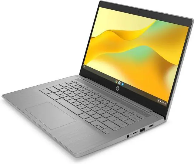 Alt view image 3 of 6 - HP 14a Laptop, 14" HD Display, Intel Celeron N4500 Upto 2.8GHz, 4GB RAM, 64GB eMMC, Chrome OS (B6SK0UA#ABA)