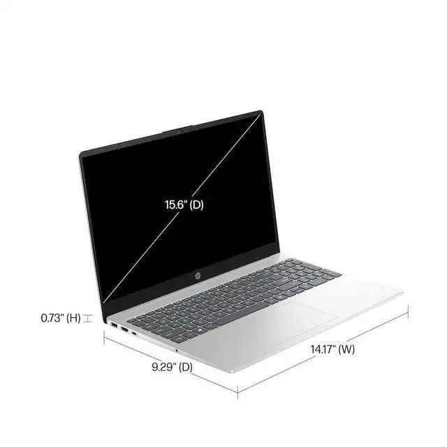 Alt view image 3 of 4 - HP 15-fd0113dx Laptop, 15.6" HD Display, Intel Core i3-N305 Upto 3.8GHz, 8GB RAM, 128GB eMMC, Windows 11 Pro