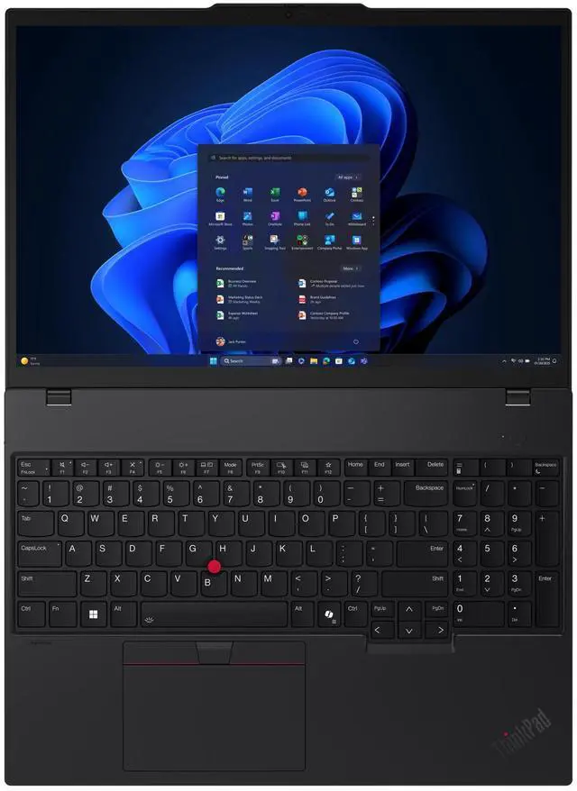Alt view image 6 of 6 - Lenovo ThinkPad T16 Gen 4 Laptop, 16" WUXGA Display, Intel Core Ultra 5 225U Upto 4.8GHz, 16GB RAM, 4TB SSD, Backlit keys, Fingerprint Reader, Windows 11 Pro