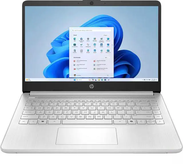 Main image of HP 14-dq6102dx Laptop, 14" HD Display, Intel Core N150 Upto 3.6GHz, 4GB RAM, 128GB eMMC, Windows 11 Pro