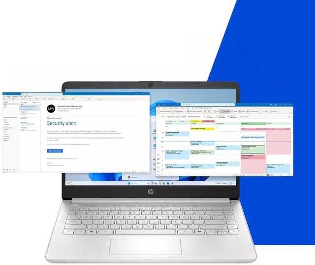 Alt view image 4 of 4 - HP 14-dq6102dx Laptop, 14" HD Display, Intel Core N150 Upto 3.6GHz, 4GB RAM, 128GB eMMC, Windows 11 Pro