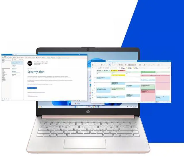 Alt view image 4 of 4 - HP 14-dq6103dx Laptop, 14" HD Display, Intel Core N150 Upto 3.6GHz, 4GB RAM, 128GB eMMC, Windows 11 Home (D0SN9UA#ABA)