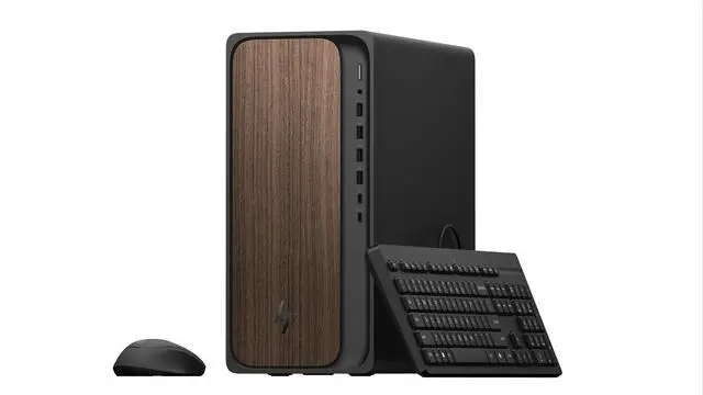 Alt view image 4 of 6 - HP OmniDesk M03-0034 Desktop PC, Intel Core Ultra 5 225 Upto 4.9GHz, 8GB RAM, 1TB SSD, Wireless Mouse & Keyboard, Windows 11 Home