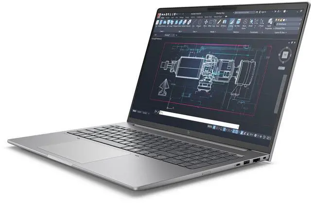 Alt view image 3 of 6 - HP ZBook 8 G1i Gaming Laptop, 16" FHD Display, Intel Core Ultra 7 265H Upto 5.3GHz, 32GB RAM, 1TB SSD, NVIDIA RTX 500, Backlit keys, Fingerprint Reader, Windows 11 Pro