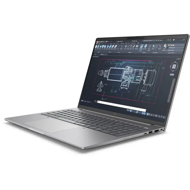 Alt view image 3 of 6 - HP ZBook 8 G1i Gaming Laptop, 16" FHD Display, Intel Core Ultra 7 265H Upto 5.3GHz, 32GB RAM, 2TB SSD, NVIDIA RTX 500, Backlit keys, Fingerprint Reader, Windows 11 Pro