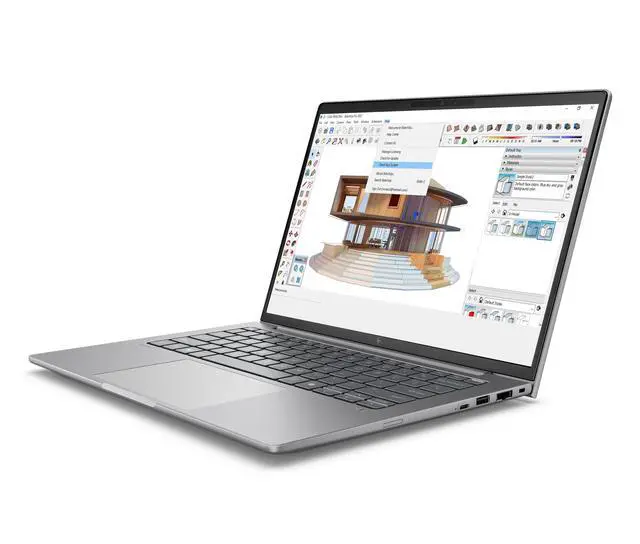 Alt view image 3 of 7 - HP ZBook 8 G1i Gaming Laptop, 14" WUXGA Display, Intel Core Ultra 7 255H Upto 5GHz, 16GB RAM, 1TB SSD, NVIDIA RTX 500, Backlit keys, Fingerprint Reader, Windows 11 Pro