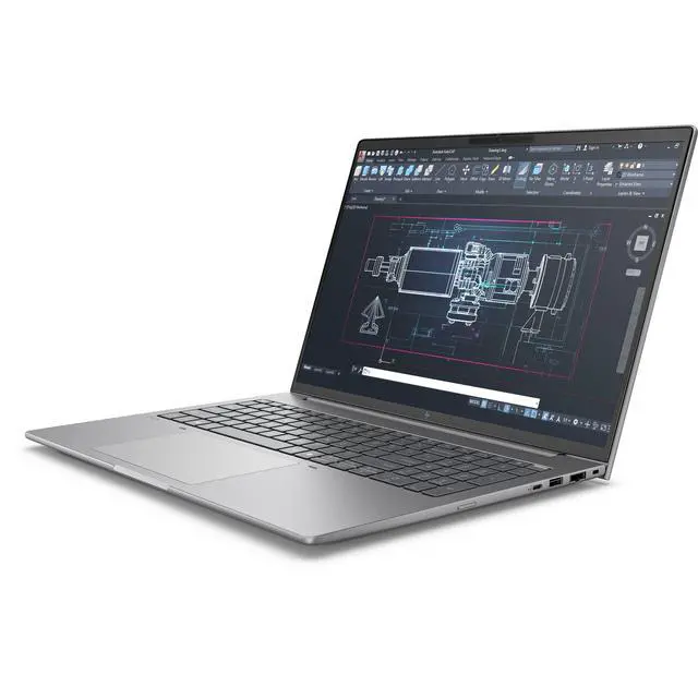 Alt view image 3 of 6 - HP ZBook 8 G1i Gaming Laptop, 16" WUXGA Display, Intel Core Ultra 7 255H Upto 5GHz, 32GB RAM, 4TB SSD, NVIDIA RTX 500, Backlit keys, Fingerprint Reader, Windows 11 Pro