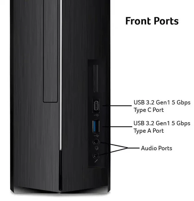 Alt view image 5 of 5 - Acer Aspire XC-1715 Desktop PC, Intel Core N150 Upto 3.6GHz, 8GB RAM, 512GB SSD, Windows 11 Home (DT.BTWAA.001)