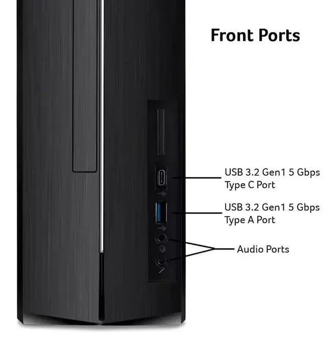 Alt view image 5 of 5 - Acer Aspire XC-1715 Desktop PC, Intel Core N150 Upto 3.6GHz, 8GB RAM, 512GB SSD, Windows 11 Pro