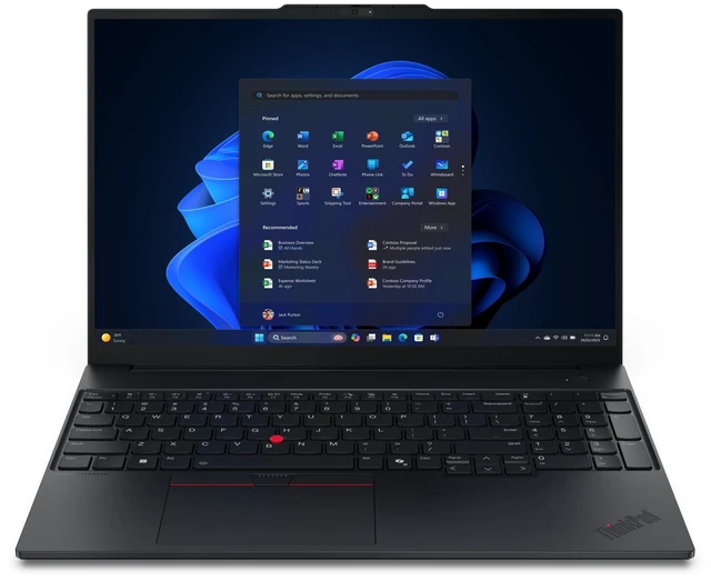 Main image of Lenovo ThinkPad E16 Gen 3 Laptop, 16" WUXGA Display, AMD Ryzen 7 250 Upto 5GHz, 32GB RAM, 1TB SSD, Backlit keys, Fingerprint Reader, Windows 11 Home