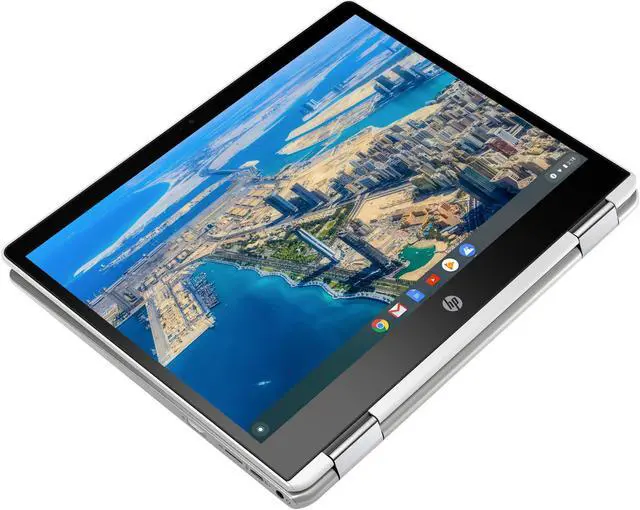 Alt view image 5 of 6 - HP 14b Chromebook, 14" HD Touch Display, Intel Celeron N4000 Upto 2.6GHz, 4GB RAM, 32GB eMMC, Displayport via USB-C, Card Reader, Wi-Fi, Bluetooth, Chrome OS (7NV95UA)