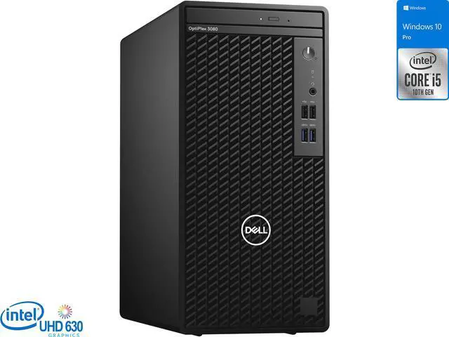 Main image of Dell OptiPlex 3080 Desktop, Intel Core i5-10505 Upto 4.6GHz, 8GB RAM, 256GB SSD, HDMI, DisplayPort, Wi-Fi, Bluetooth, Windows 10 Pro