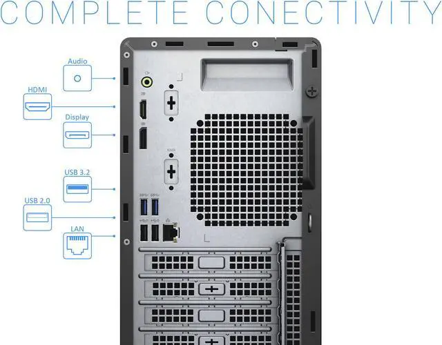 Alt view image 4 of 6 - Dell OptiPlex 3080 Desktop, Intel Core i5-10505 Upto 4.6GHz, 16GB RAM, 512GB SSD, HDMI, DisplayPort, Wi-Fi, Bluetooth, Windows 10 Pro