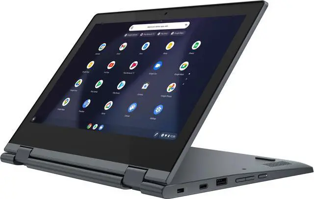 Alt view image 4 of 6 - Lenovo IdeaPad Flex 3 Chromebook 2-in-1 Laptop, 11.6" HD Touch Display, Intel Celeron N4020 Upto 2.8GHz, 4GB RAM, 64GB eMMC, ChromeOS (82BB000AUS)