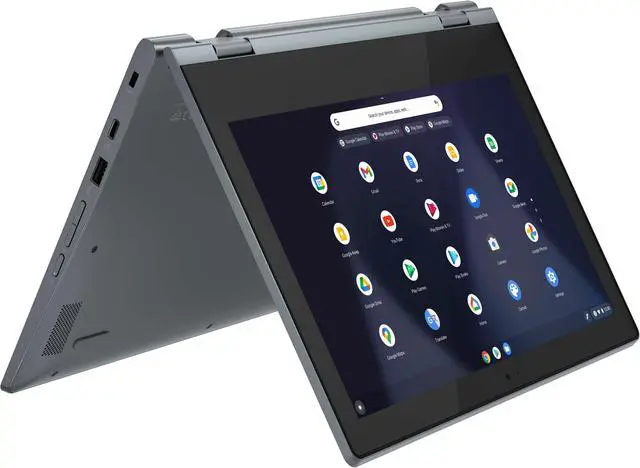 Alt view image 3 of 6 - Lenovo IdeaPad Flex 3 Chromebook 2-in-1 Laptop, 11.6" HD Touch Display, Intel Celeron N4020 Upto 2.8GHz, 4GB RAM, 64GB eMMC, ChromeOS (82BB000AUS)