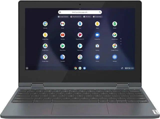 Alt view image 2 of 6 - Lenovo IdeaPad Flex 3 Chromebook 2-in-1 Laptop, 11.6" HD Touch Display, Intel Celeron N4020 Upto 2.8GHz, 4GB RAM, 64GB eMMC, ChromeOS (82BB000AUS)