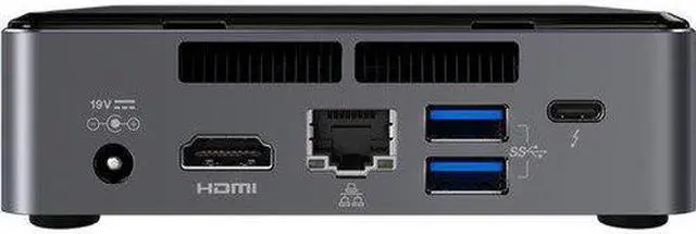 Alt view image 3 of 5 - Intel NUC NUC7i5BNK Mini PC/HTPC, Intel Core i5-7260U Upto 3.4GHz, 8GB DDR4, 256GB SSD, Windows 10 Pro, Wifi, Bluetooth, 4k Support, Dual Monitor Capable, Thunderbolt 3