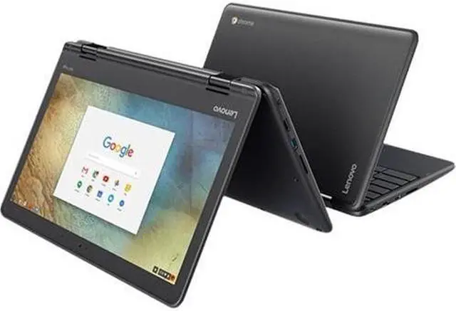 Alt view image 5 of 7 - Lenovo N23 Yoga 11.6" IPS Multi-Touch 2-in-1 Chromebook, 4GB LPDDR3, 32GB eMMC Storage, Card Reader, Wifi, Bluetooth, Chrome OS
