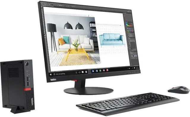 Alt view image 7 of 7 - Lenovo ThinkCentre M900 Tiny Desktop, Intel Quad-Core i7-6700T Upto 3.6GHz, 16GB DDR4, 480GB SSD, Windows 10 Professional 64Bit