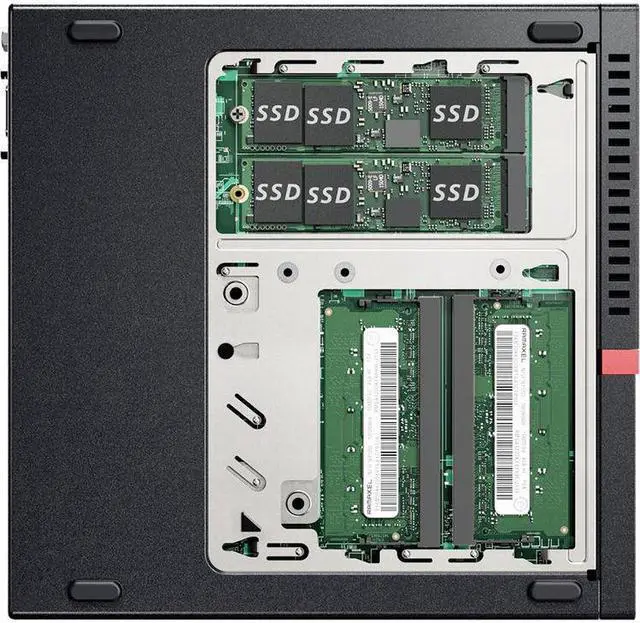 Alt view image 5 of 7 - Lenovo ThinkCentre M900 Tiny Desktop, Intel Quad-Core i7-6700T Upto 3.6GHz, 16GB DDR4, 480GB SSD, Windows 10 Professional 64Bit