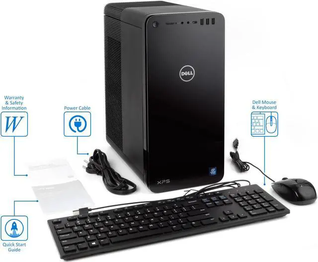 Alt view image 7 of 7 - Dell XPS 8930 Tower Desktop, 8th Gen Intel 6-Core i7-8700 Upto 4.6GHz, 16GB DDR4, 512GB SSD Plus 1TB HDD, Wifi, Bluetooth, Dual Monitor Capable, Windows 10 Professional