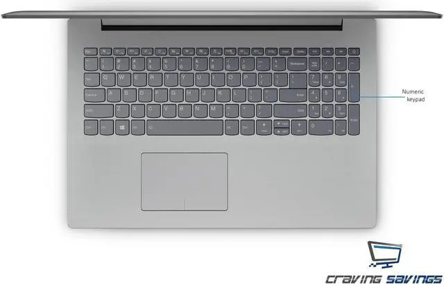 Alt view image 3 of 7 - Lenovo Ideapad 320 15.6" HD Notebook, AMD Quad-Core A12-9720P 2.7GHz Upto 3.6GHz, 8GB DDR4, 256GB SSD, AMD Radeon R7, Card Reader, DVD-RW, Wifi, Bluetooth, HDMI, Windows 10 Professional 64Bit