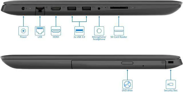 Alt view image 5 of 7 - Lenovo IdeaPad 130 Laptop, 15.6" HD Display, AMD A9-9425 Upto 3.70GHz, 8GB RAM, 512GB SSD, DVDRW, HDMI, Card Reader, Wi-Fi, Bluetooth, Windows 10 Pro