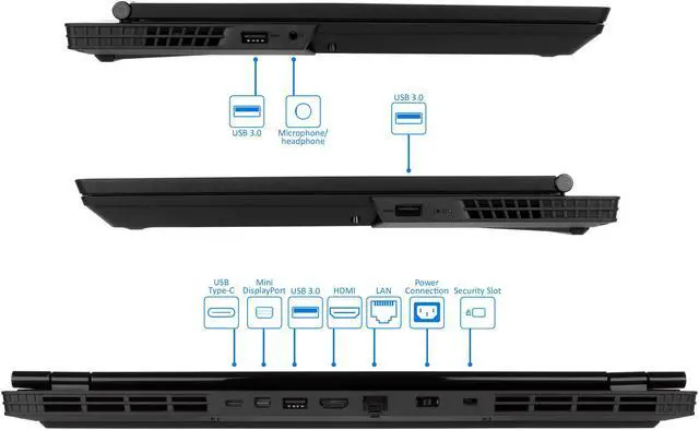 Alt view image 5 of 7 - Lenovo Legion Y530 Gaming Laptop, 15.6" FHD Display, Intel 6-Core i7-8750H Upto 4.1GHz, 8GB RAM, 256GB SSD, GTX 1050 Ti 4GB, HDMI, MiniDP, Backlit Keys, Wi-Fi, Bluetooth, Windows 10 Pro
