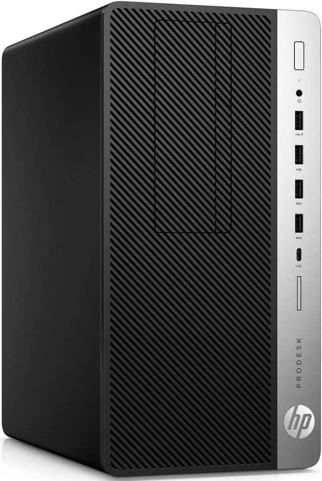 Alt view image 4 of 7 - HP ProDesk 600 G3 Desktop, Intel Dual-Core i3-7100 3.9GHz, 32GB RAM, 256GB NVMe SSD + 1TB HDD, DVD-RW, DisplayPort, VGA, Wi-Fi, Bluetooth, Windows 10 Pro