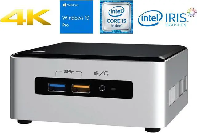 Main image of Intel NUC6i5SYH Mini Desktop, Intel Dual-Core i5-6260U Upto 2.9GHz, 32GB RAM, 512GB SSD, MiniDP, HDMI, Card Reader, Wi-Fi, Bluetooth, Windows 10 Pro