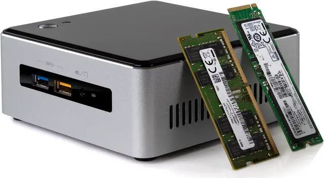 Alt view image 6 of 7 - Intel NUC6i5SYH Mini PC, Intel Core i5-6260U Upto 2.90GHz, 4GB RAM, 128GB NVMe SSD, HDMI, Mini DisplayPort, Card Reader, Wi-Fi, Bluetooth, Windows 10 Pro