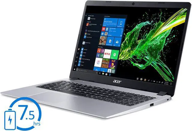 Alt view image 4 of 7 - Acer Aspire 5 Notebook, 15.6" FHD Display, AMD Ryzen 3 3200U Upto 3.5GHz, 8GB RAM, 256GB SSD, HDMI, Wi-Fi, Bluetooth, Windows 10 Pro