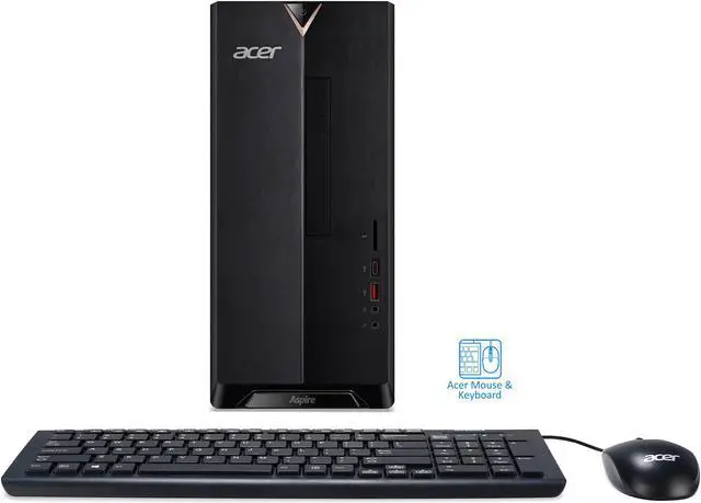 Alt view image 6 of 6 - Acer Aspire TC-885 Desktop, Intel 6-Core i5-8400 Upto 4GHz, 8GB RAM, 512GB SSD, DVDRW, HDMI, VGA, Card Reader, Wi-Fi, Bluetooth, Windows 10 Pro
