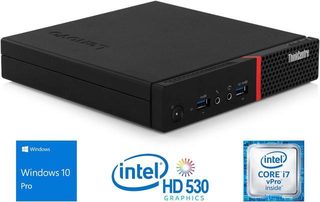 Lenovo ThinkCentre M900 Mini PC, Intel Core i7-6700T Upto 3.6GHz, 32GB RAM,  256GB NVMe SSD + 1TB HDD, DisplayPort, Wi-Fi, Bluetooth, Windows 10 Pro